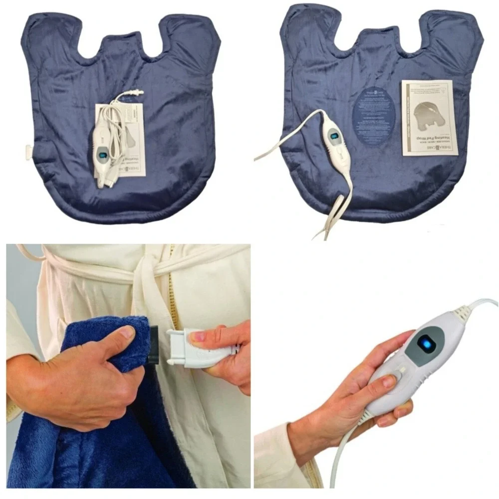 Theracare Personal Heating Pad Wrap Shoulders, Neck & Back 3 Heat Levels